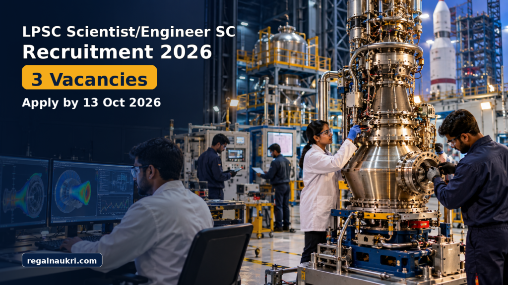 LPSC Scientist Engineer Recruitment 2026 for 3 aerospace propulsion engineering vacancies