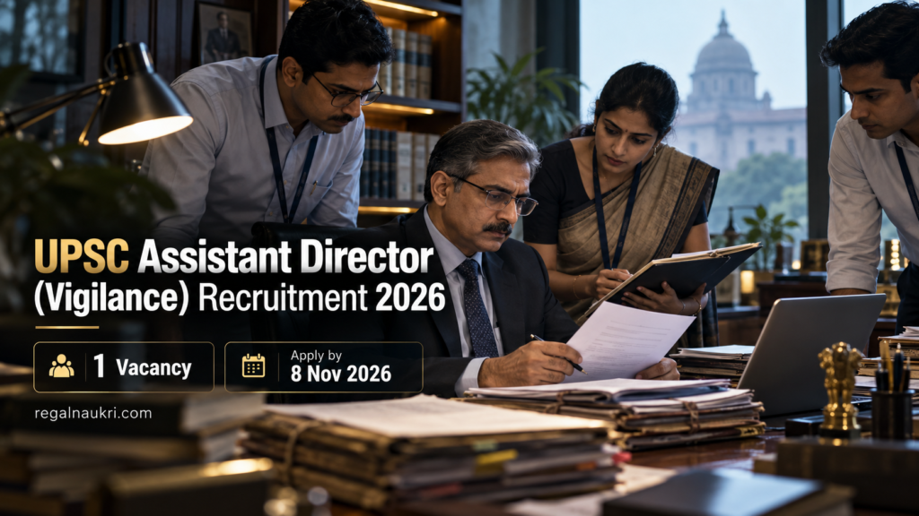 UPSC Assistant Director Vigilance Recruitment 2026 for 1 deputation vacancy