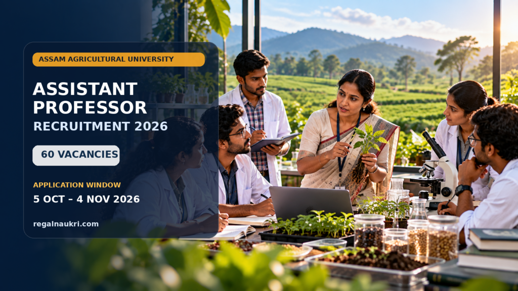 AAU Assistant Professor Recruitment 2026 for 60 faculty vacancies