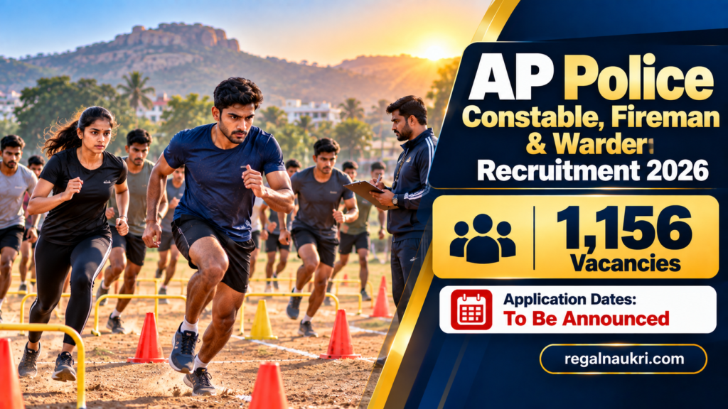 AP Police Constable Fireman and Warder Recruitment 2026 for 1156 Vacancies