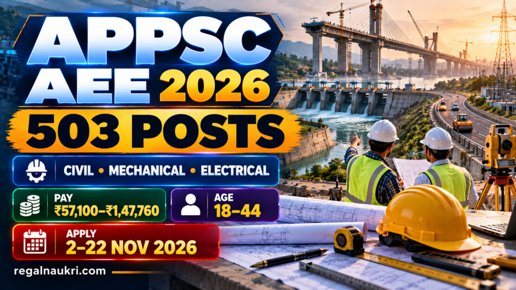 APPSC AEE Recruitment 2026 for 503 Assistant Executive Engineer posts