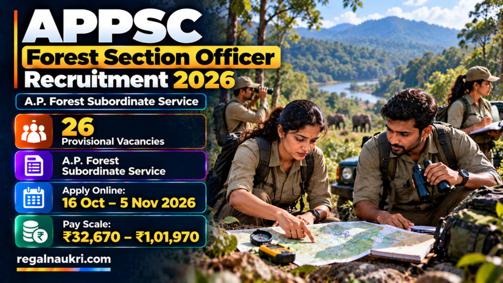 APPSC Forest Beat Officer Recruitment 2026 for 23 provisional vacancies