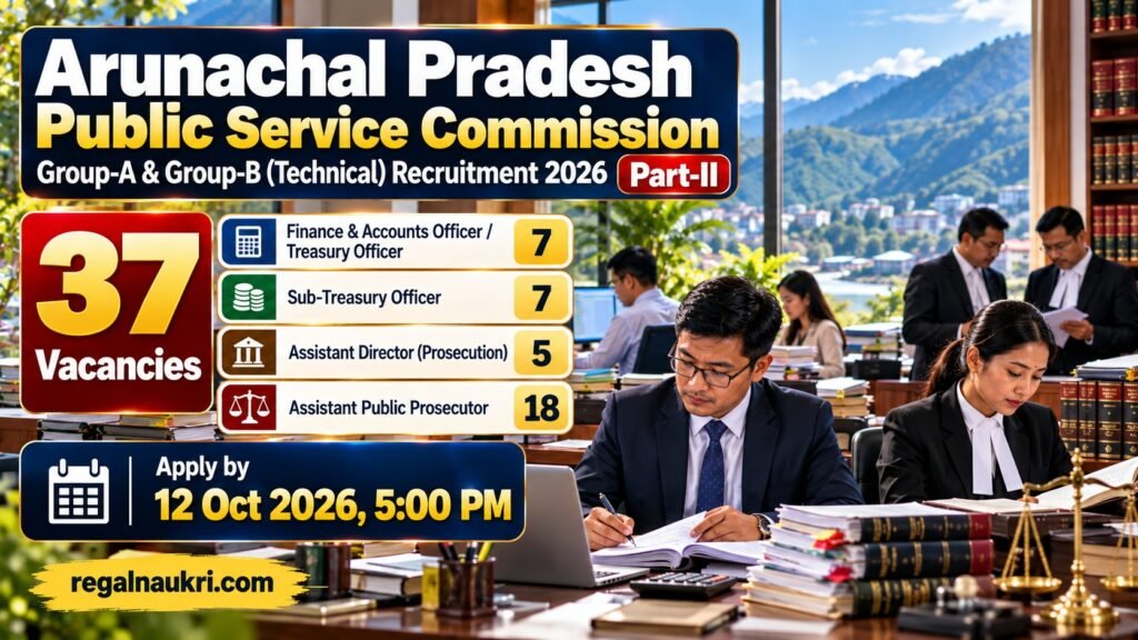 APPSC Group A and Group B Technical Recruitment 2026 for 37 Finance Treasury and Prosecution Vacancies