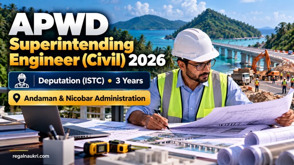 APWD Superintending Engineer Civil Recruitment 2026 in Andaman and Nicobar Islands