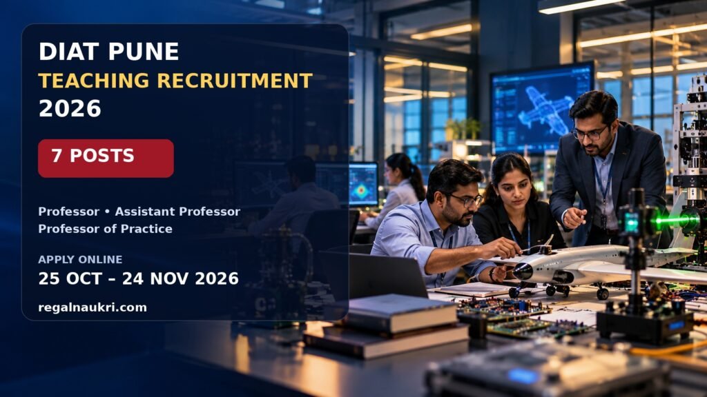 DIAT Teaching Recruitment 2026 for 7 faculty posts