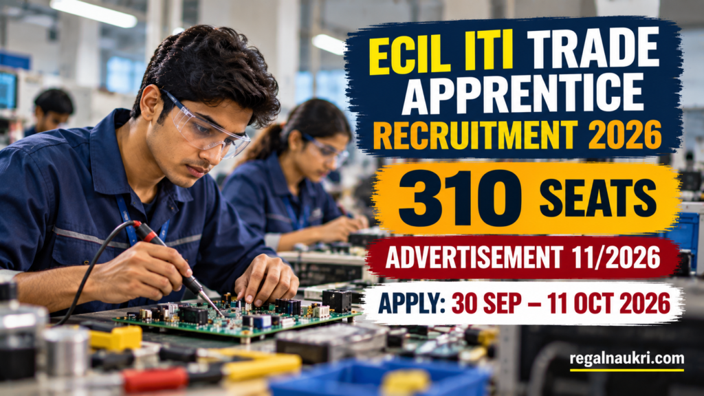 ECIL ITI Trade Apprentice Recruitment 2026 for 310 apprenticeship seats