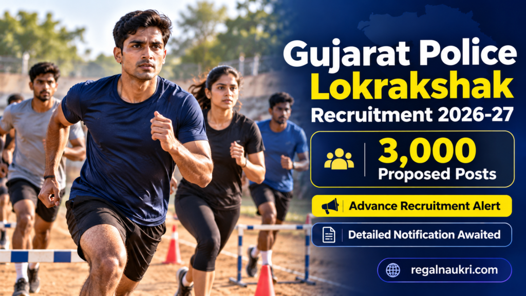 Gujarat Police Lokrakshak Recruitment 2026-27 advance alert for 3,000 proposed posts