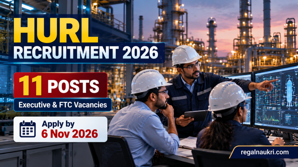 HURL Recruitment 2026 for 11 Executive and FTC vacancies