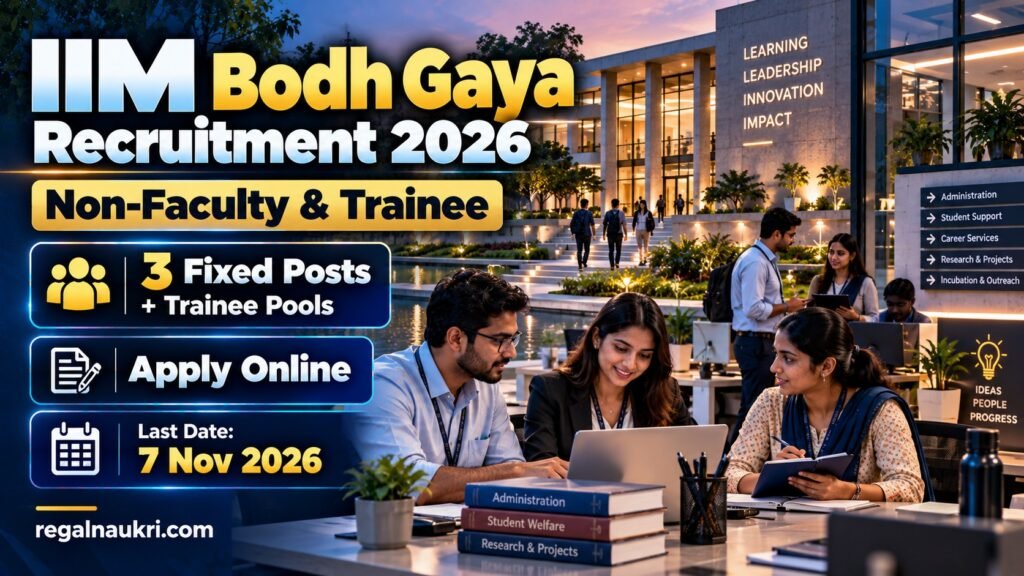 IIM Bodh Gaya Non-Faculty and Trainee Recruitment 2026 NT 2026-10