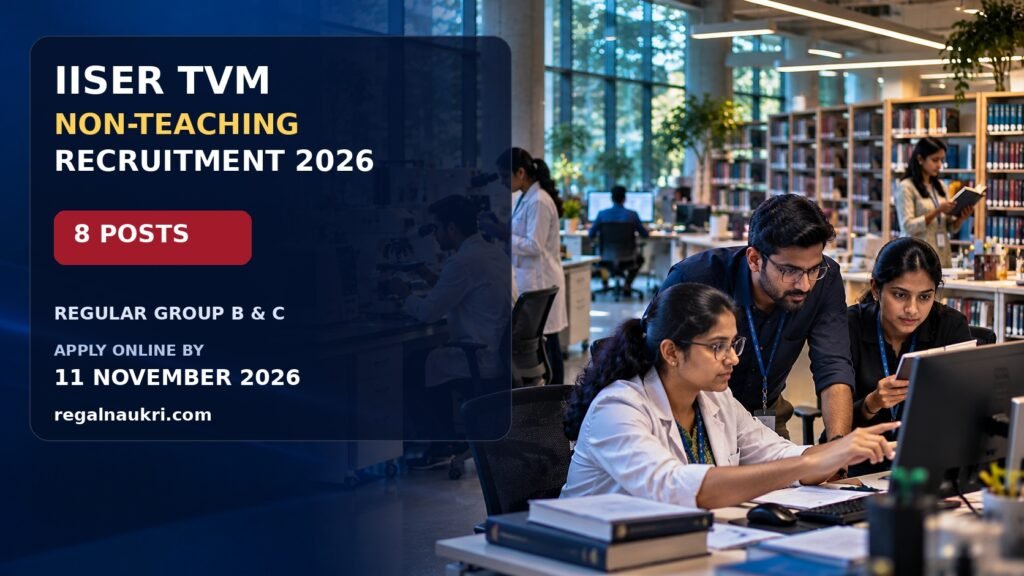 IISER Thiruvananthapuram Non-Teaching Recruitment 2026 for 8 regular posts