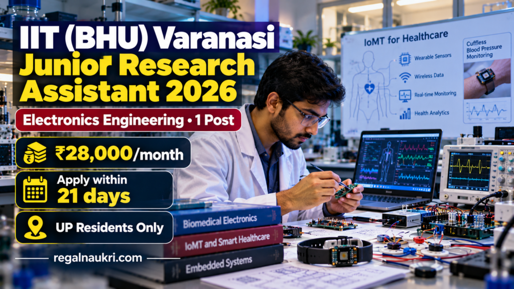 IIT BHU Junior Research Assistant Recruitment 2026 in Electronics Engineering