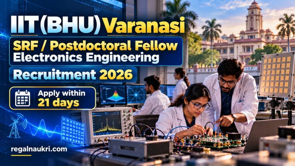 IIT BHU SRF Postdoctoral Fellow Recruitment 2026 in Electronics Engineering