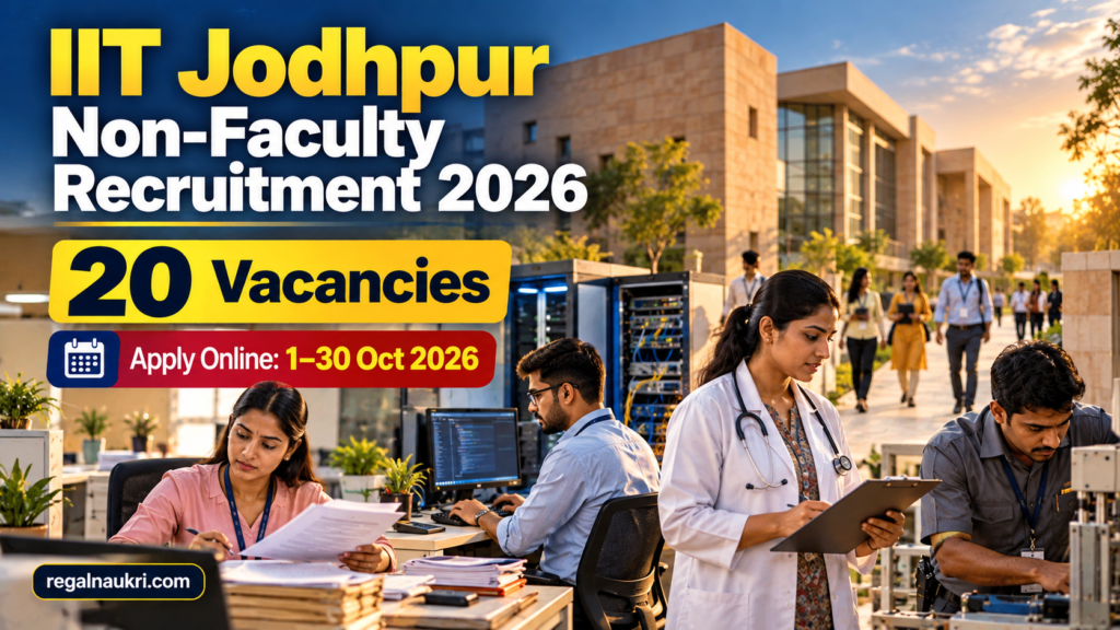 IIT Jodhpur Non Faculty Recruitment 2026 for 20 Vacancies