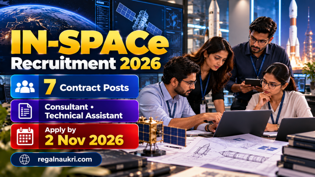 IN-SPACe Recruitment 2026 for 7 Consultant and Technical Assistant contract posts