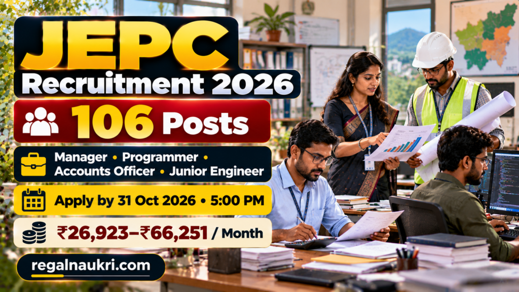 JEPC Recruitment 2026 for 106 posts
