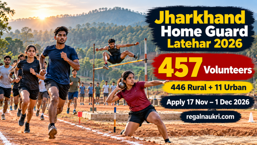 Jharkhand Home Guard Latehar Recruitment 2026 for 457 volunteers