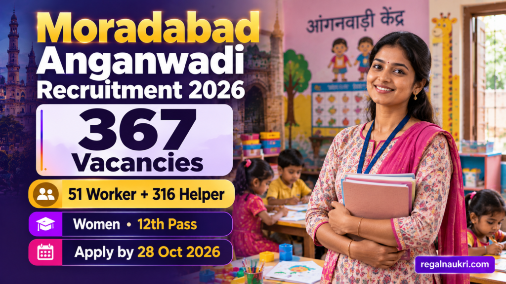 Moradabad Anganwadi Recruitment 2026 for 367 Worker and Helper vacancies