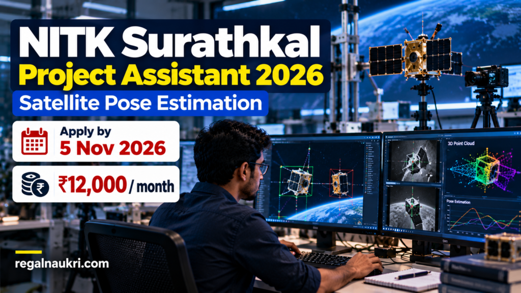 NITK Surathkal Project Assistant 2026 satellite pose estimation recruitment