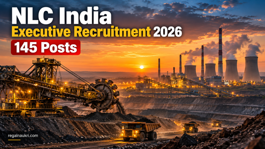 NLC India Executive Recruitment 2026 for 145 executive posts