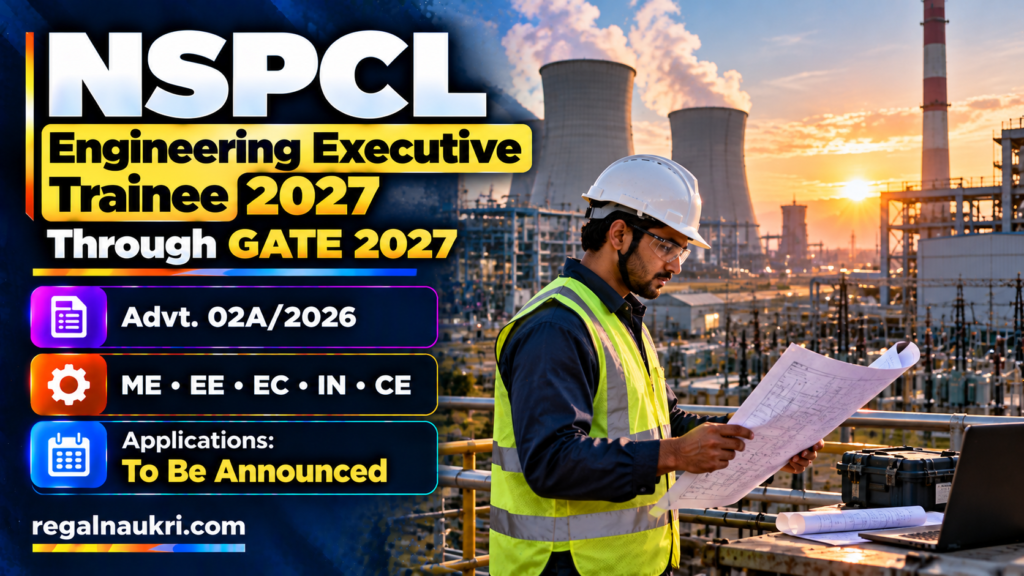 NSPCL Engineering Executive Trainee 2027 recruitment through GATE 2027