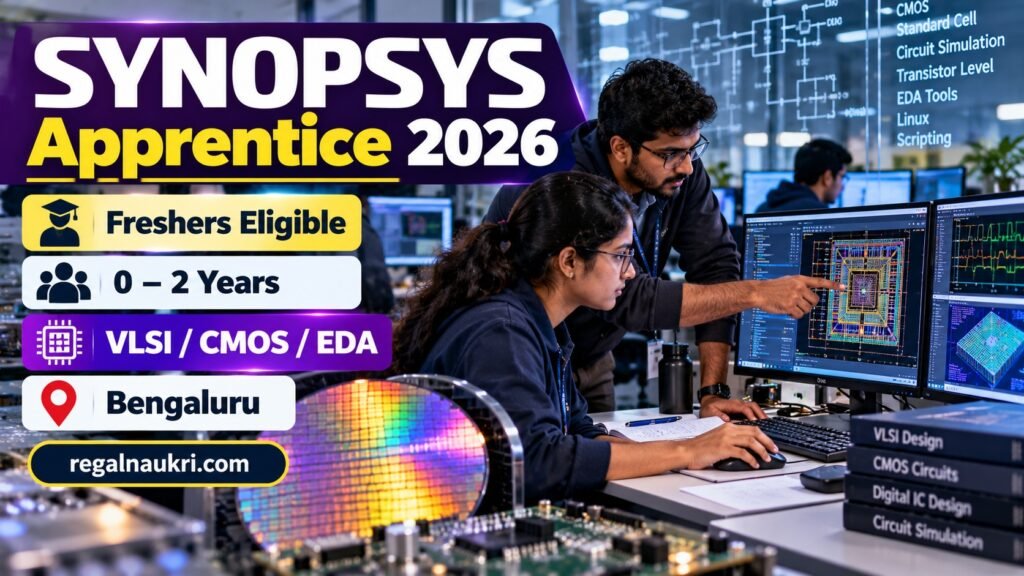Synopsys Apprentice Technical Engineer 2026 fresher VLSI semiconductor role Bengaluru