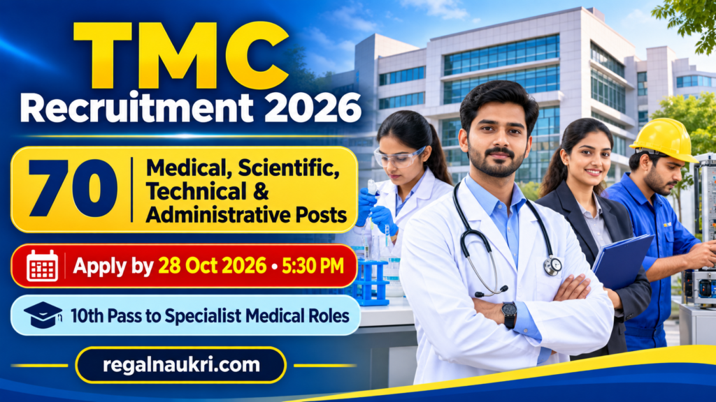 Tata Memorial Centre Recruitment 2026 for 70 medical scientific technical and administrative posts