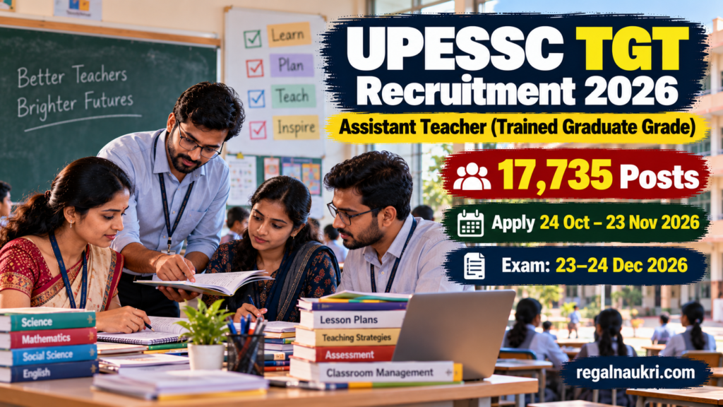 UPESSC TGT Recruitment 2026 for 17,735 Assistant Teacher posts